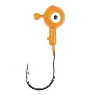 Джиг головка крашеная "Шар", Вес: 18 гр. Цвет: оранжевый